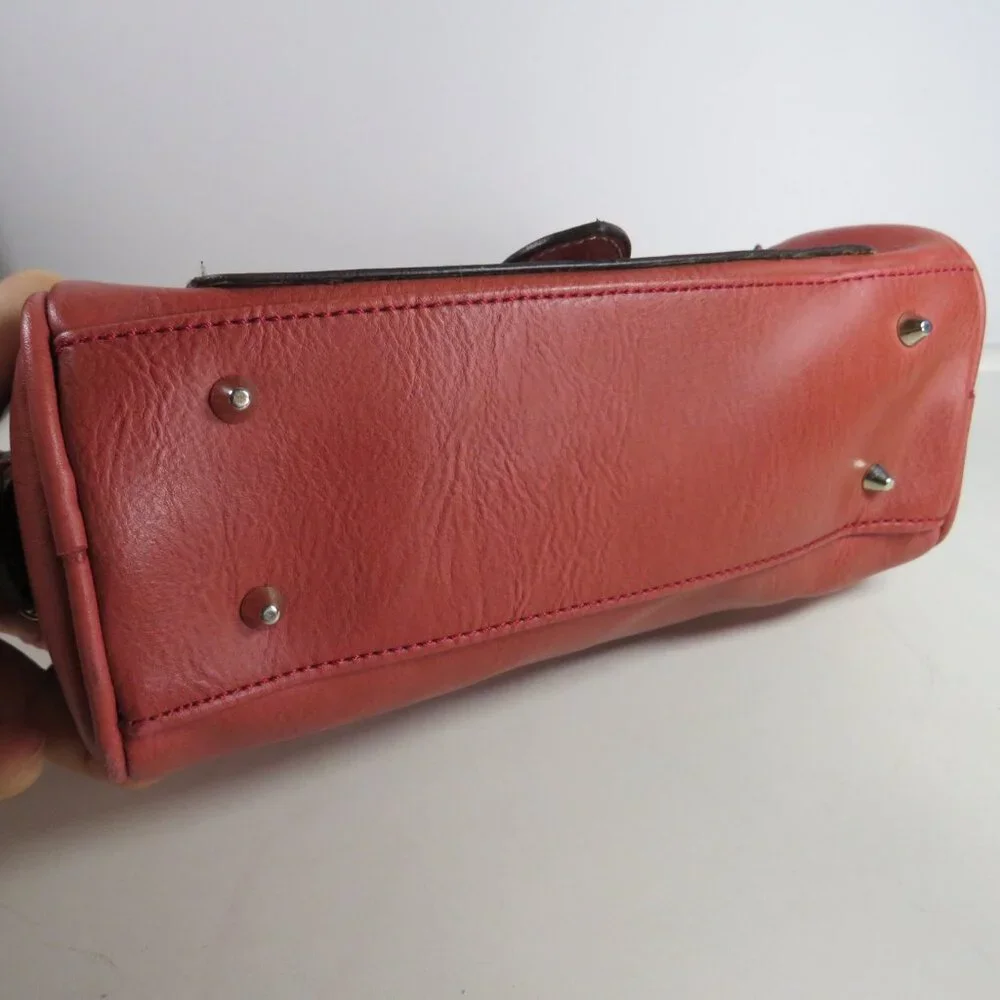 Bellerose Terracotta Leather Baguette Bag with Key Charm - Picture 10 of 10